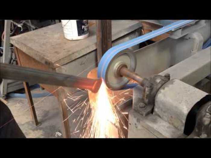 Forging handrail scrolls
